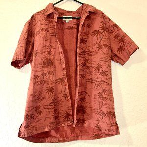 Solitude Orange Hawaiin Shirt